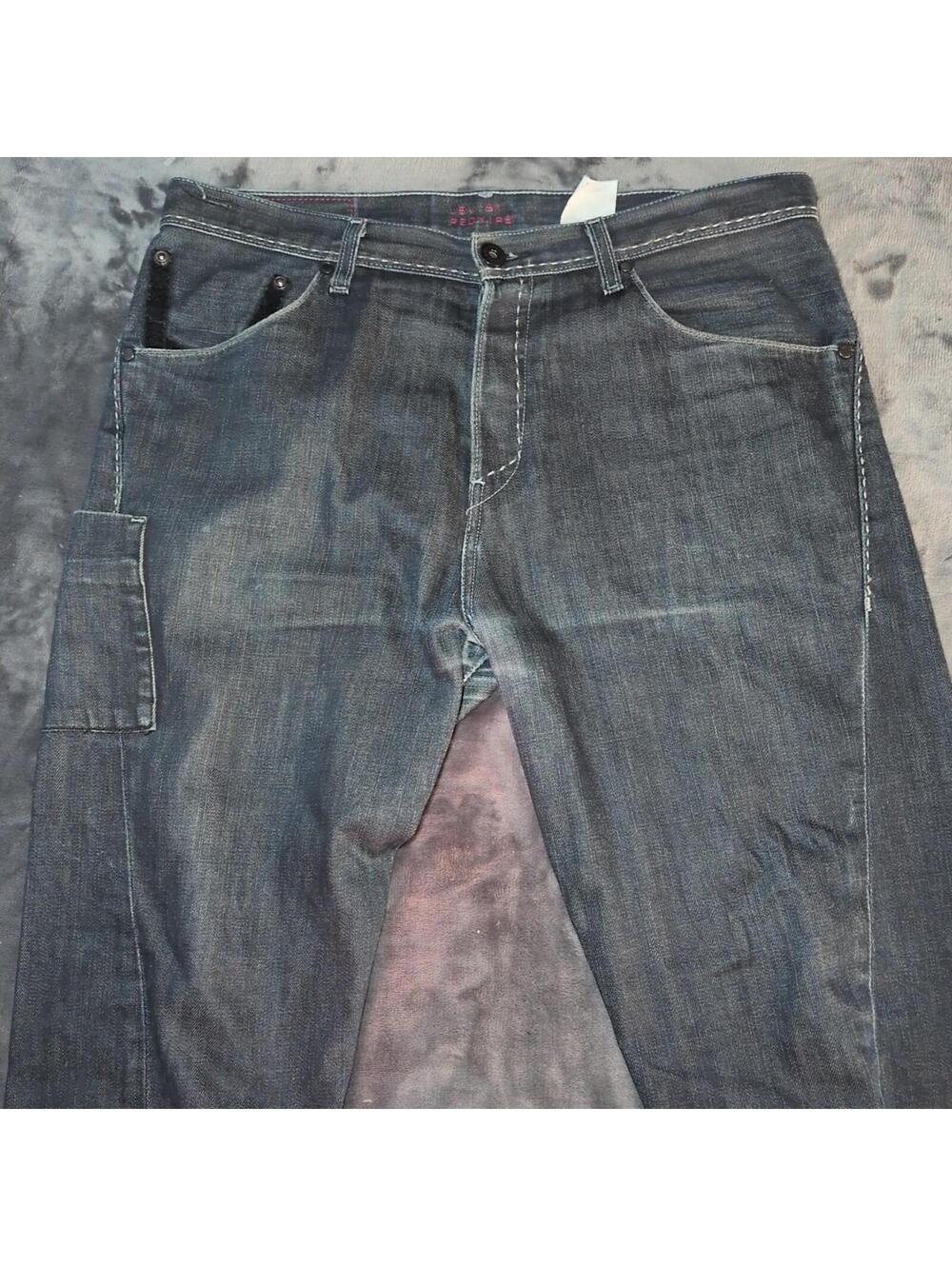 Levis RedWire Jeans Mens 34x32 Dark Wash Rare iPod Cable Tech Denim 2000s Loose